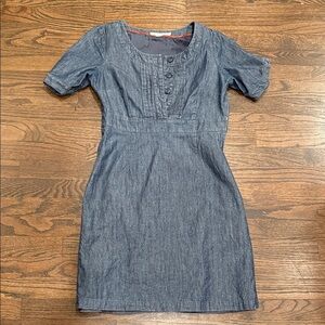 Boden Denim Blue Mini Dress Size 6